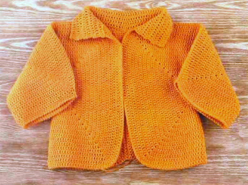 Жакет из двух шестиугольников. Jacket for the child - Crochet