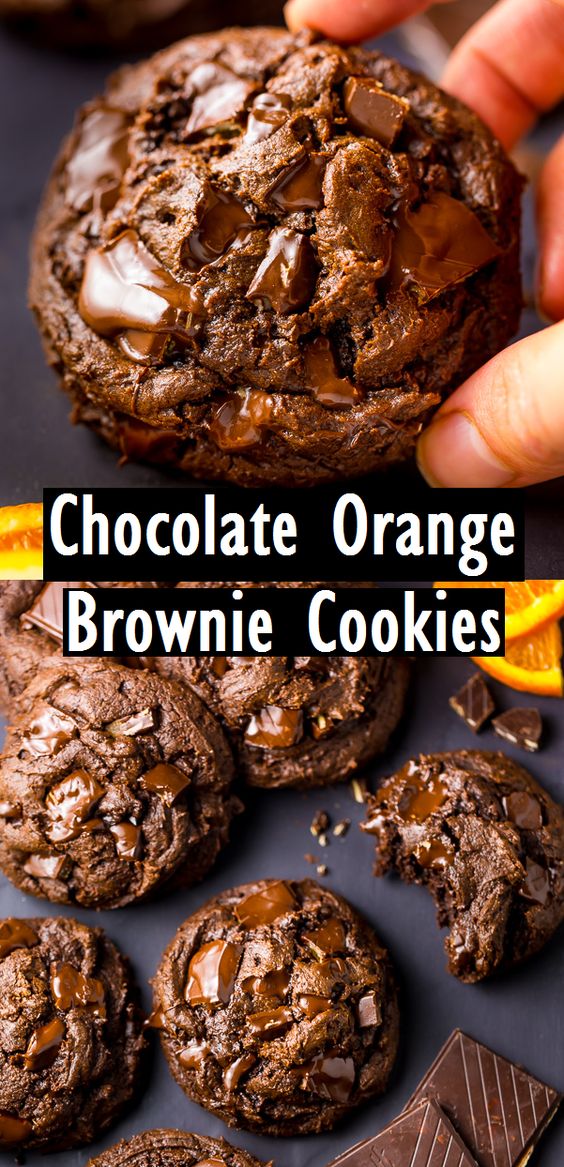 CHOCOLATE ORANGE BROWNIE COOKIES Sahara's Cooking
