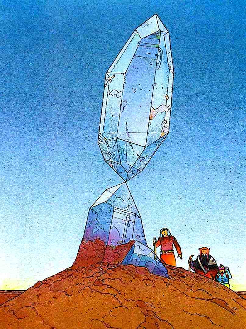 Moebius a Moebius desert crystal in color