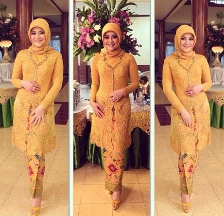 30 Desain  Model Baju  Kebaya  Muslim Brokat  Modern  Pesta 