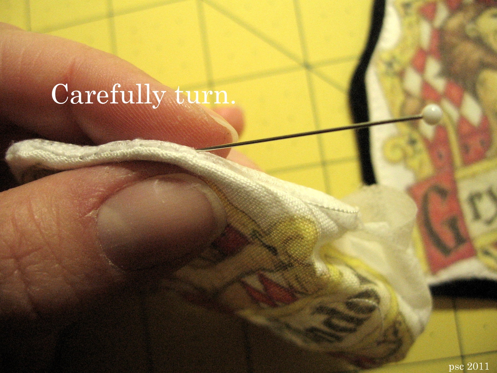 Pickup Some Creativity Printed Fabric Patch Tutorial