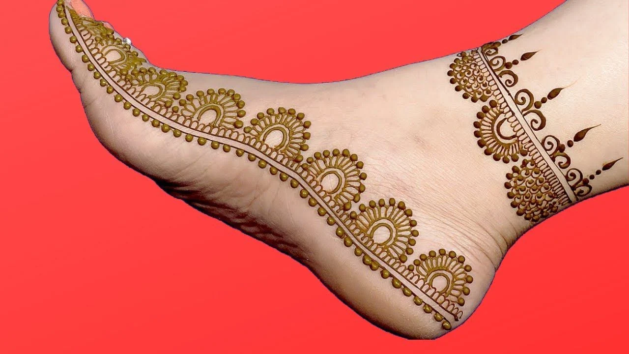 New Mehndi Designs – Beautiful Foot Mehndi Designs # i188