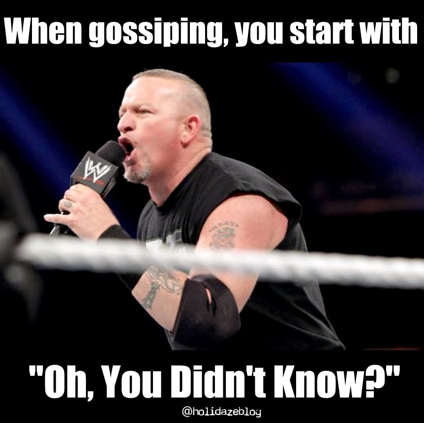 The Holidaze 42 Signs You're a Wrestling Fan