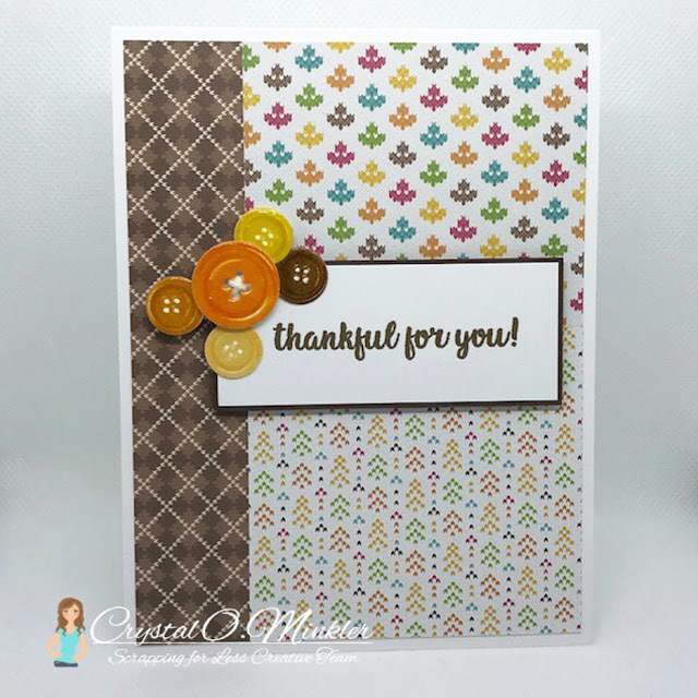 Sunny Studio Stamps: Cute As A Button Customer Card by Crystal Minkler