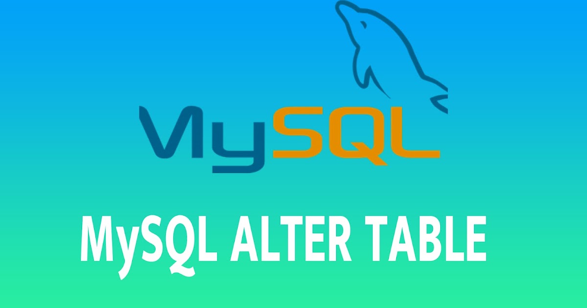 MySQL ALTER TABLE