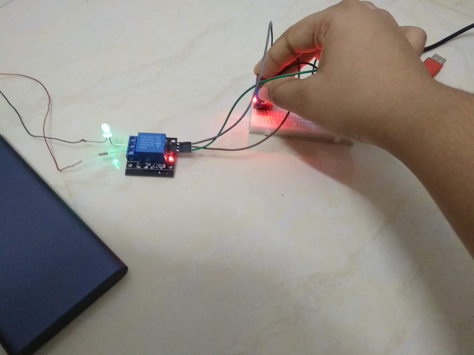 18. Prototype Touch activated Light bulb