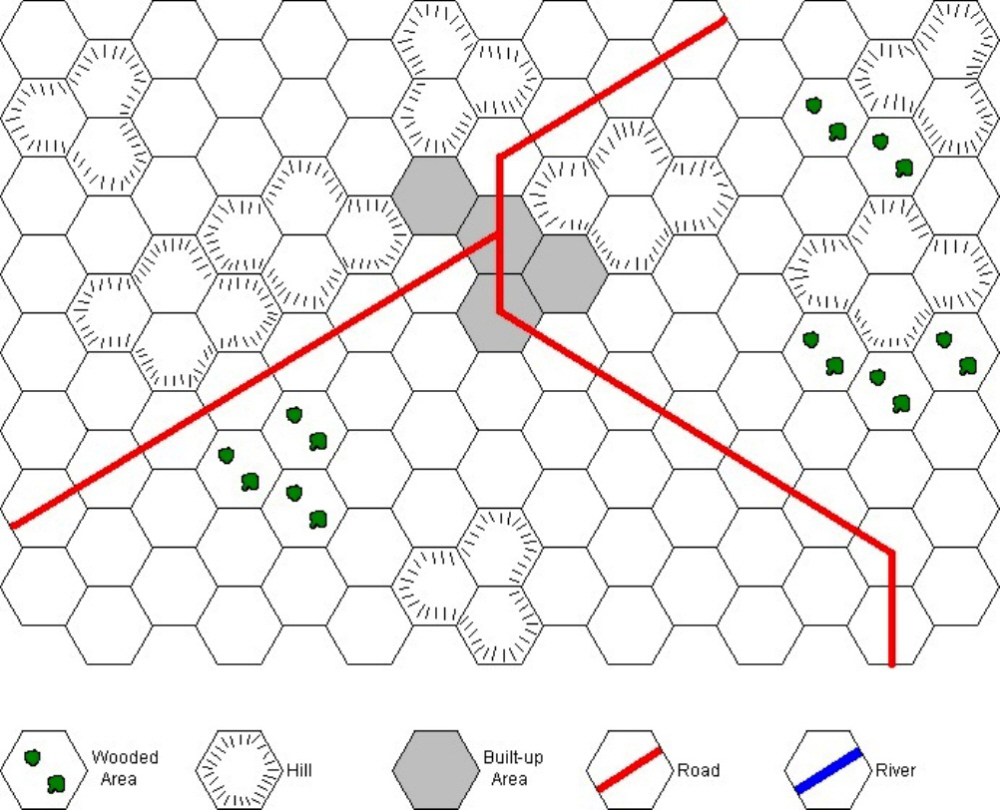 Printable Hex Grid