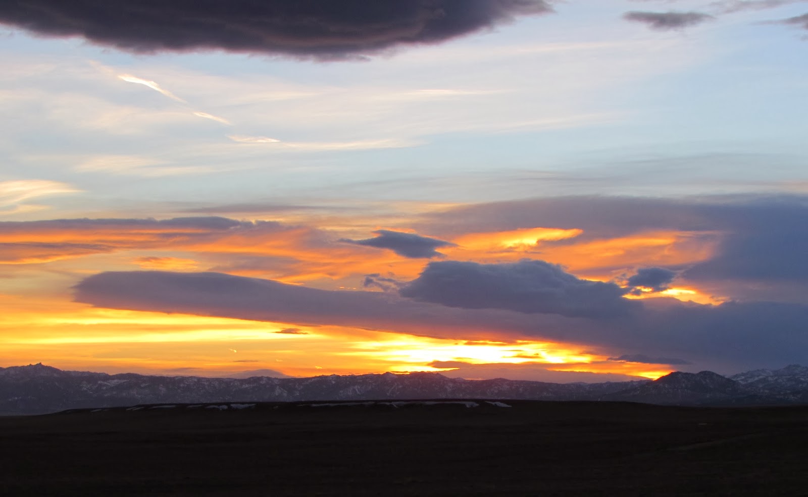 Like No Place On Earth Guernsey Wyoming Sunset and a Road to Nowhere