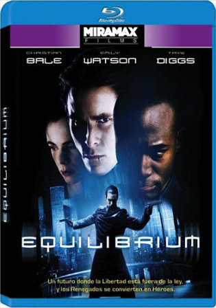 Equilibrium 2002 BRRip 300MB Hindi Dual Audio 480p
