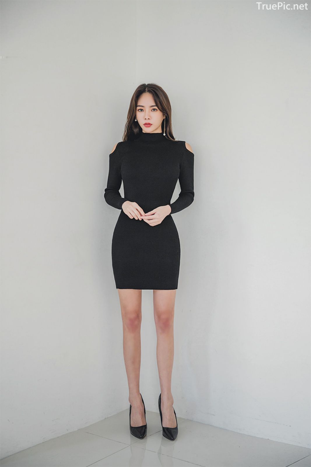 Korean fashion model - An Seo Rin - Woolen office dress collection - TruePic.net - Picture 9