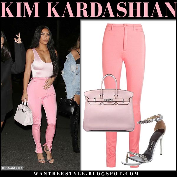 kim kardashian pink tracksuit