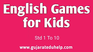 English Vocabulary Game and Activity for Kids