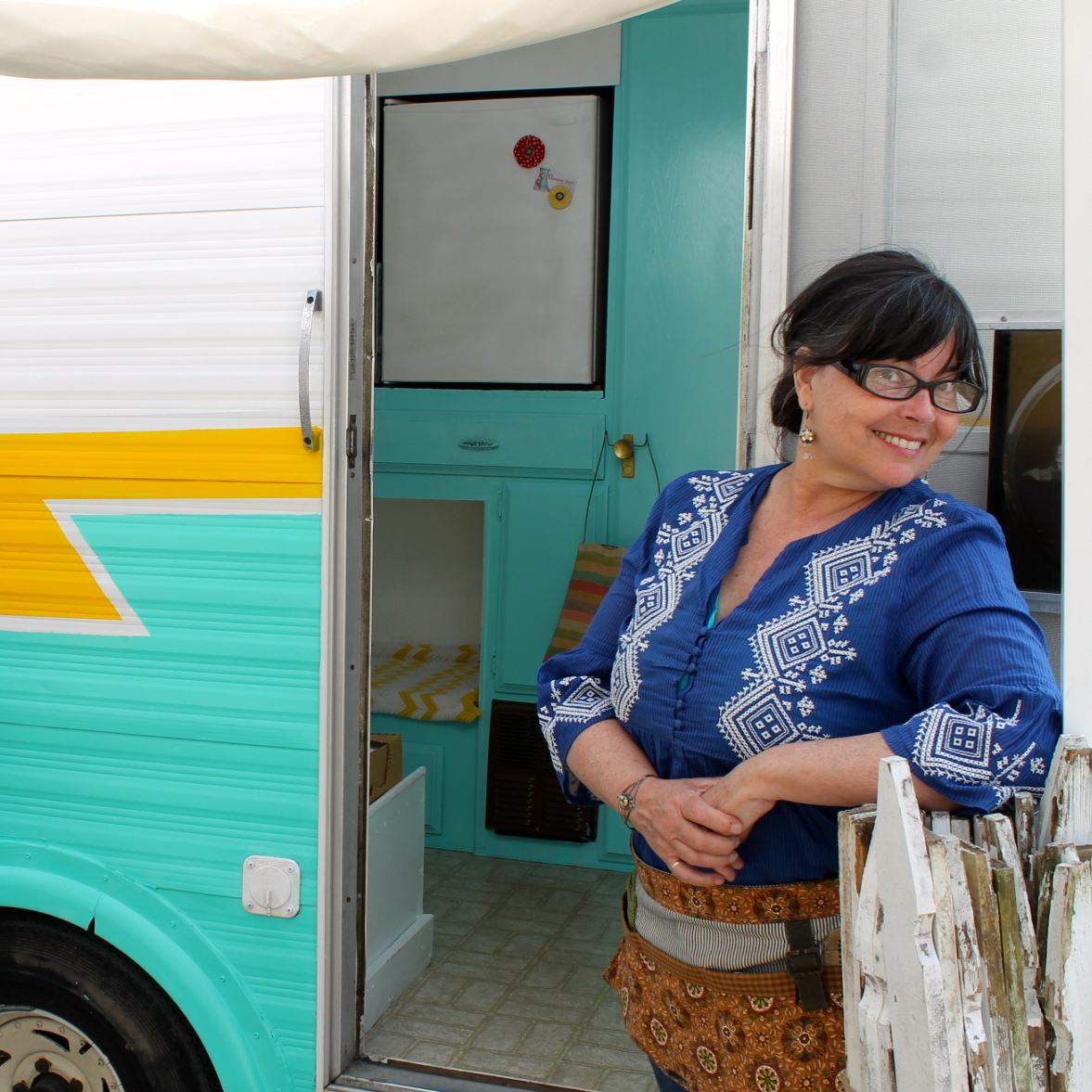 Opendoor Studio Vintage Travel Trailer our little home away from home.