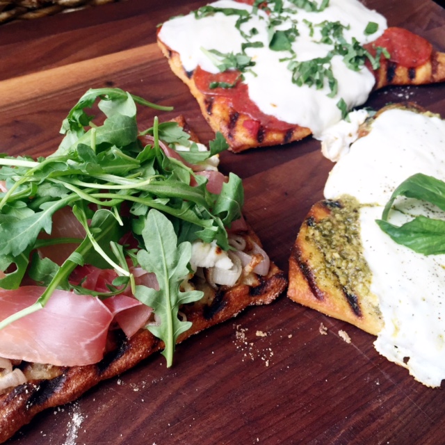 Euna Mae's easy grilled flatbread pizzas three ways