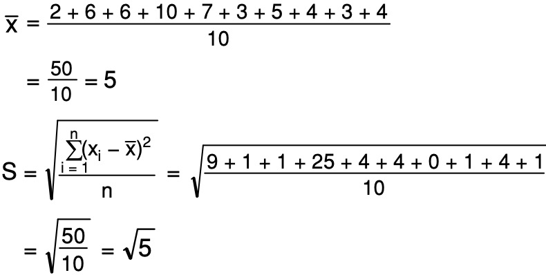 Simpangan Baku Dari Data 6 Mozaik