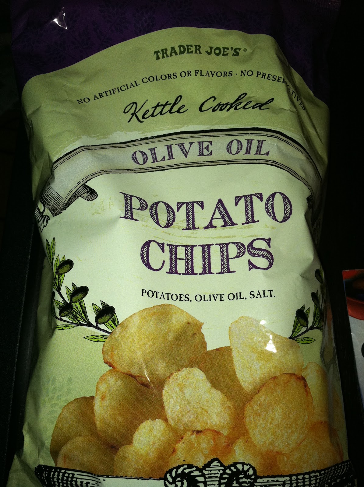 French Fry Diary French Fry Diary 236 Trader Joe's Kettle Cooked Olive Oil Potato Chips