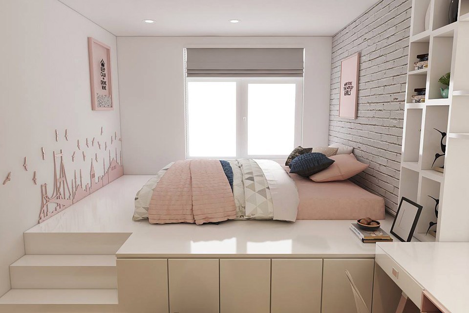 Cách trang trí phòng ngủ nhỏ nới rộng không gian với chi phí cực ...