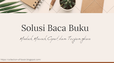 Solusi baca buku mudah dan terjangkau