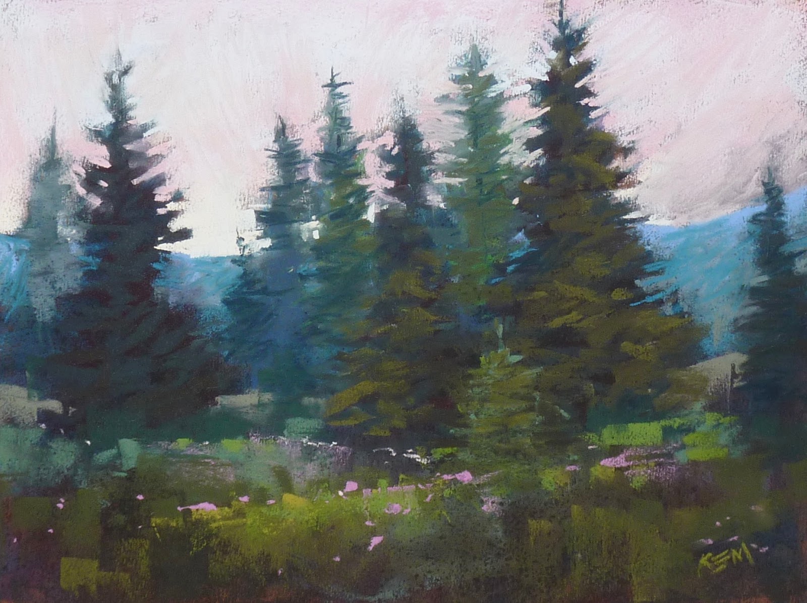 Painting My World Evergreen Tree Mini Demo