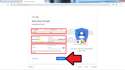 cara membuat akun google di laptop