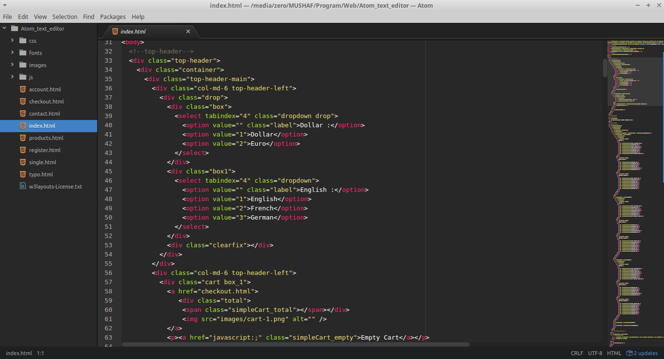 Atom Text Editor Open Source Yang Sangat Bagus untuk Programmer 