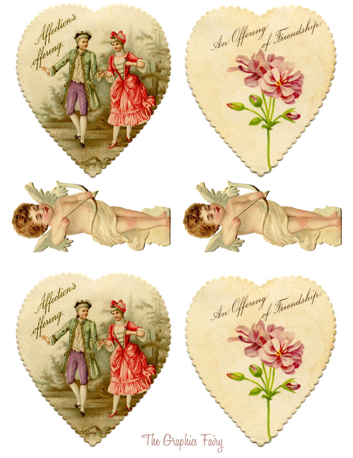 free victorian valentines day clipart - photo #36