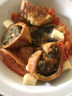 Low Carb Maultaschen Tomate Mozzarella soße Maultaschen ohne Mehl und ohne Zucker