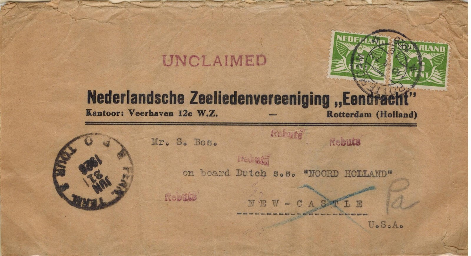 Netherlands Postal History International Printed Matter Rates 1921 1946