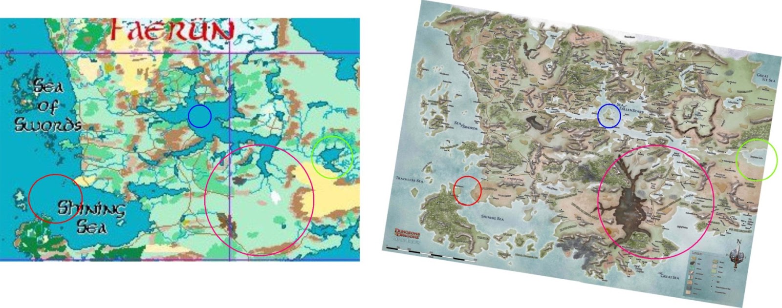 Ninelizards D D Forgotten Realms Maps Comparison