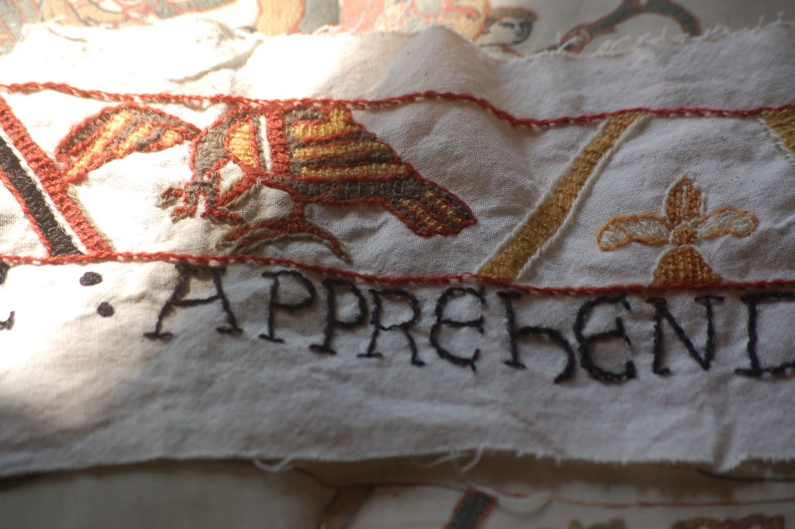 Cornish Needlework Basket Isti Mirant Stella Halley's Comet Bayeux