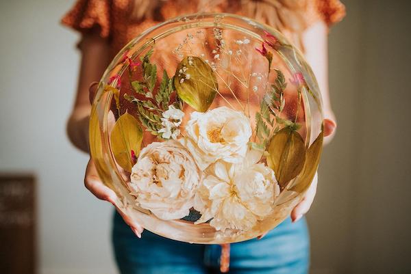 Gorgeous Real Flower Resin Art Blocks and Accessories by