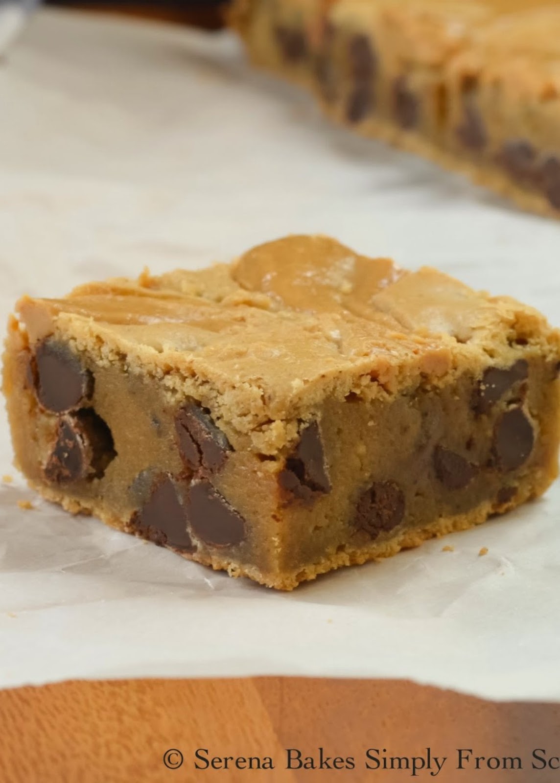 Blondies With Peanut Butter Swirl Serena Bakes Simply From Scratch