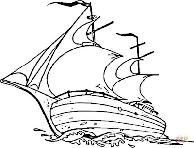 Mayflower coloring page 9