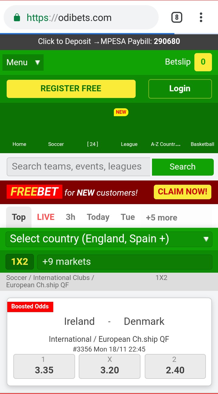 Odibet Mobile App Odibet Mobile App