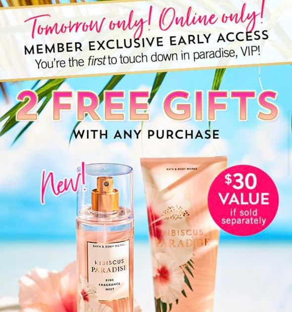 Life Inside the Page Bath & Body Works Rewards Member App Free Gifts