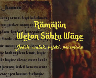 weton sabtu wage