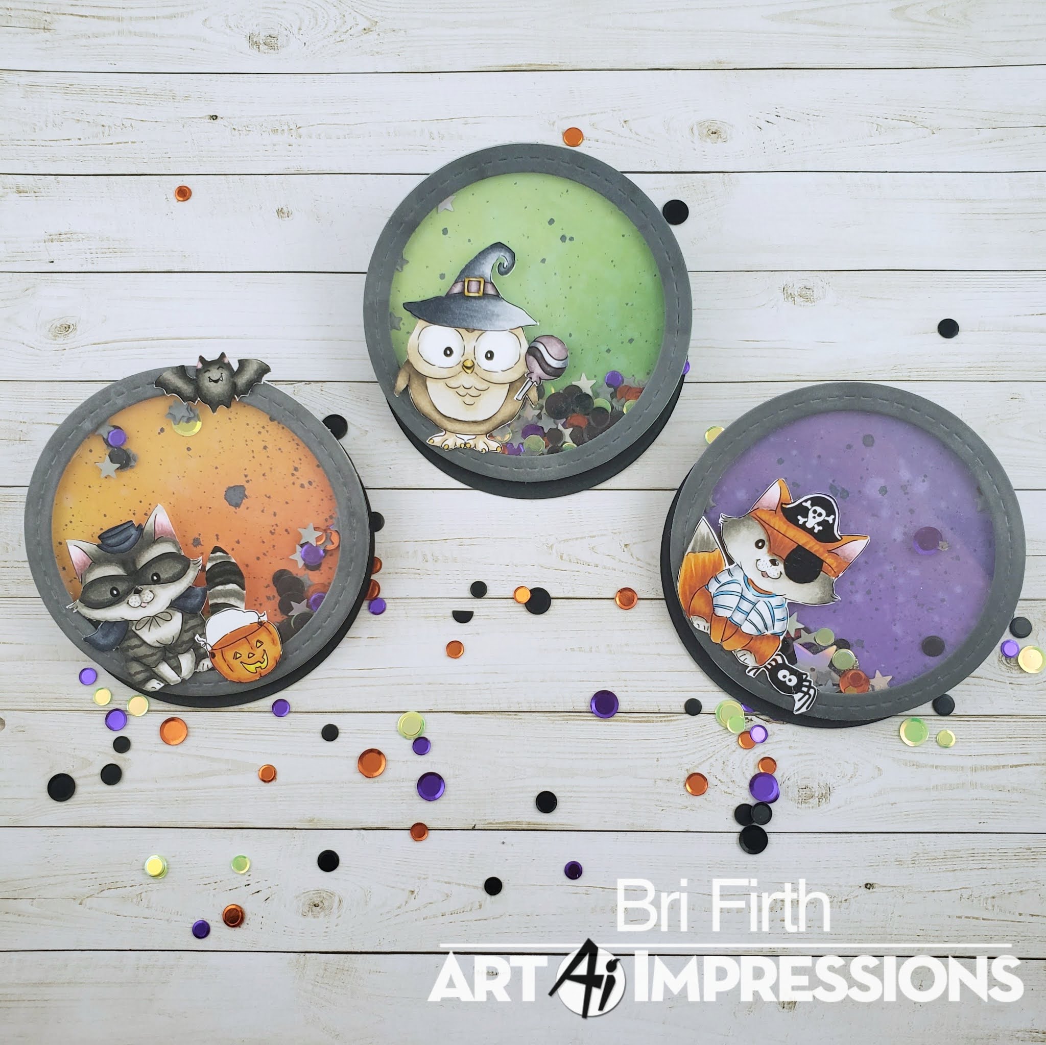 Art Impressions Blog Halloween Shakers by Bri Firth
