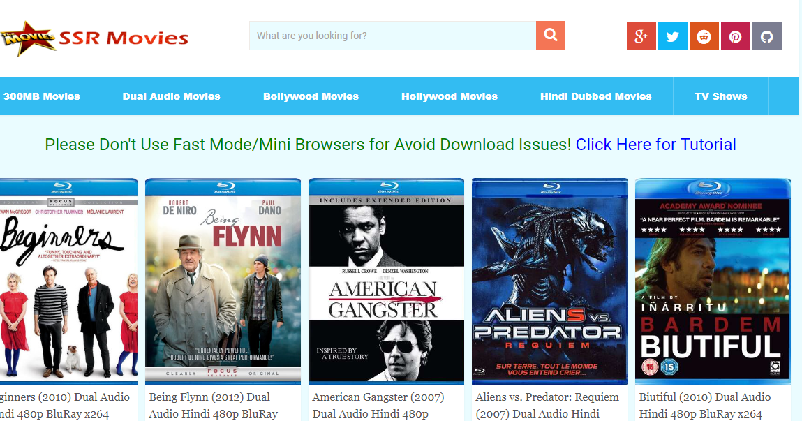 SSR Movies - Download Illegal 300MB Dual Audio Movies, Bollywood