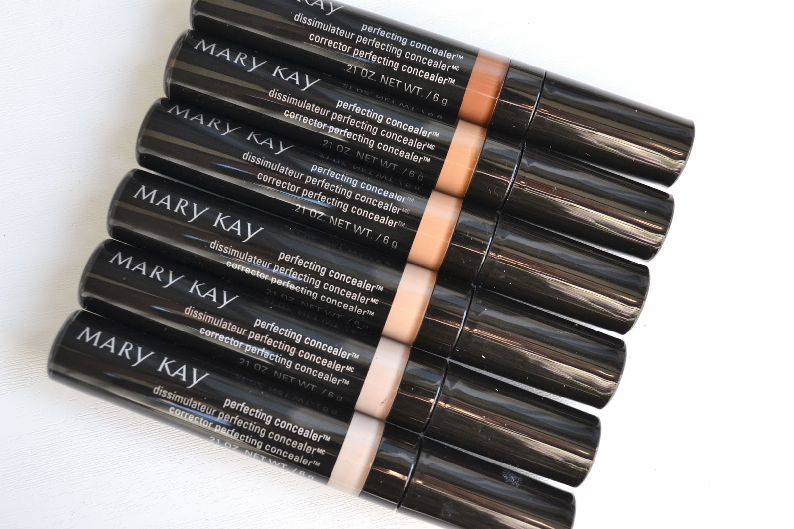 Mary Perfecting Concealer Color Chart