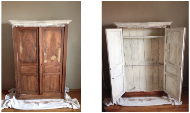 DIY : relooker une armoire ancienne - LA CLAMARTOISE