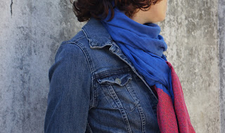 foulard bi-matière tuto Christelle Beneytout