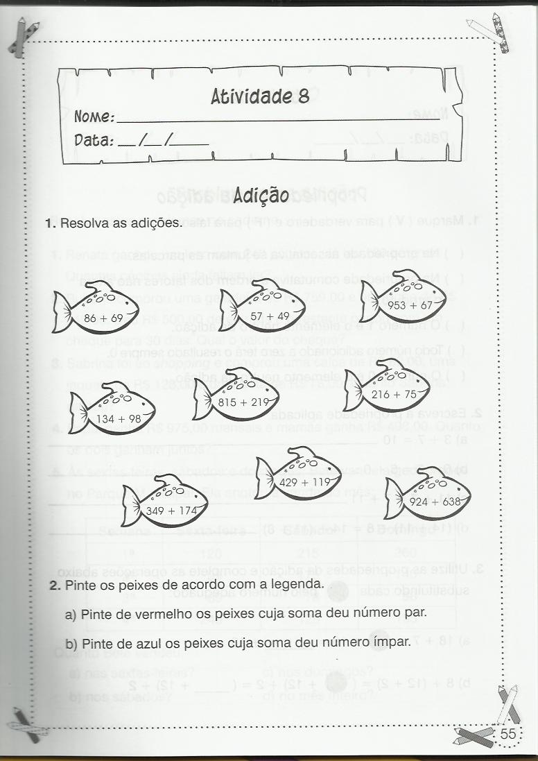 Atividades de matemática 4o ano problemas