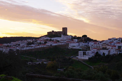 Mértola（メルトラ）の城と夕焼け