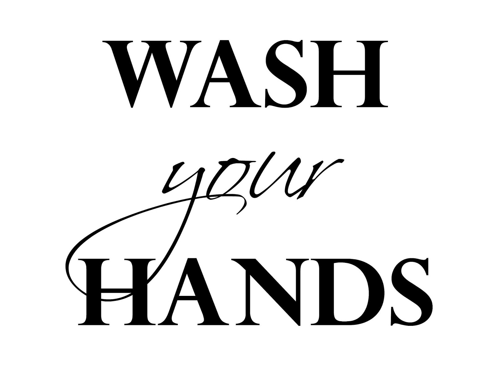 wash your hands free printable