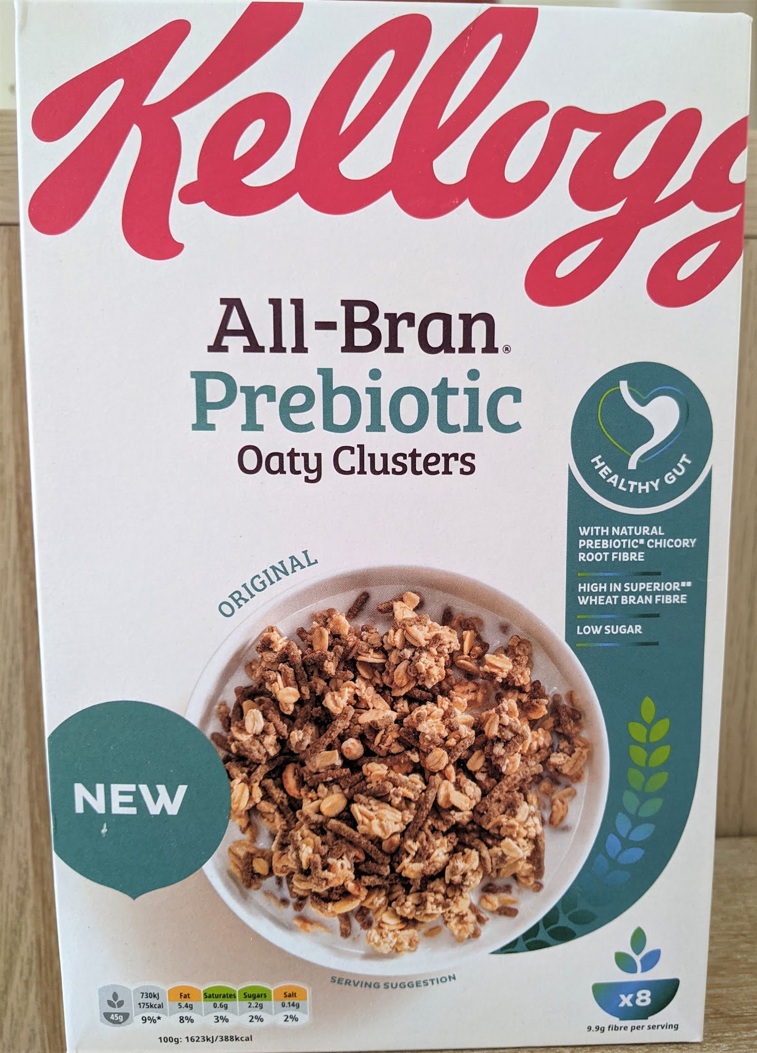 Kelloggs oaty clusters prebiotic low sugar breakfast cereals