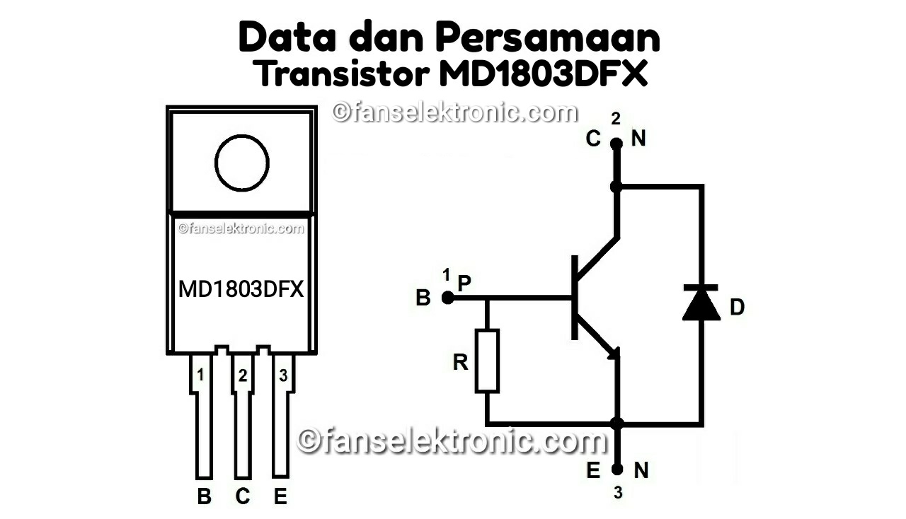 Persamaan Transistor MD1803DFX