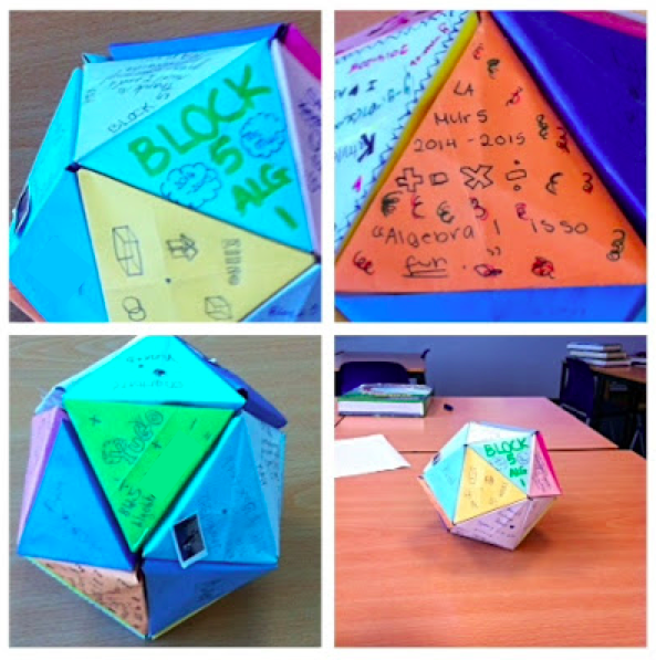 End of Year Activity Paper Folding Geometry Vocabulary