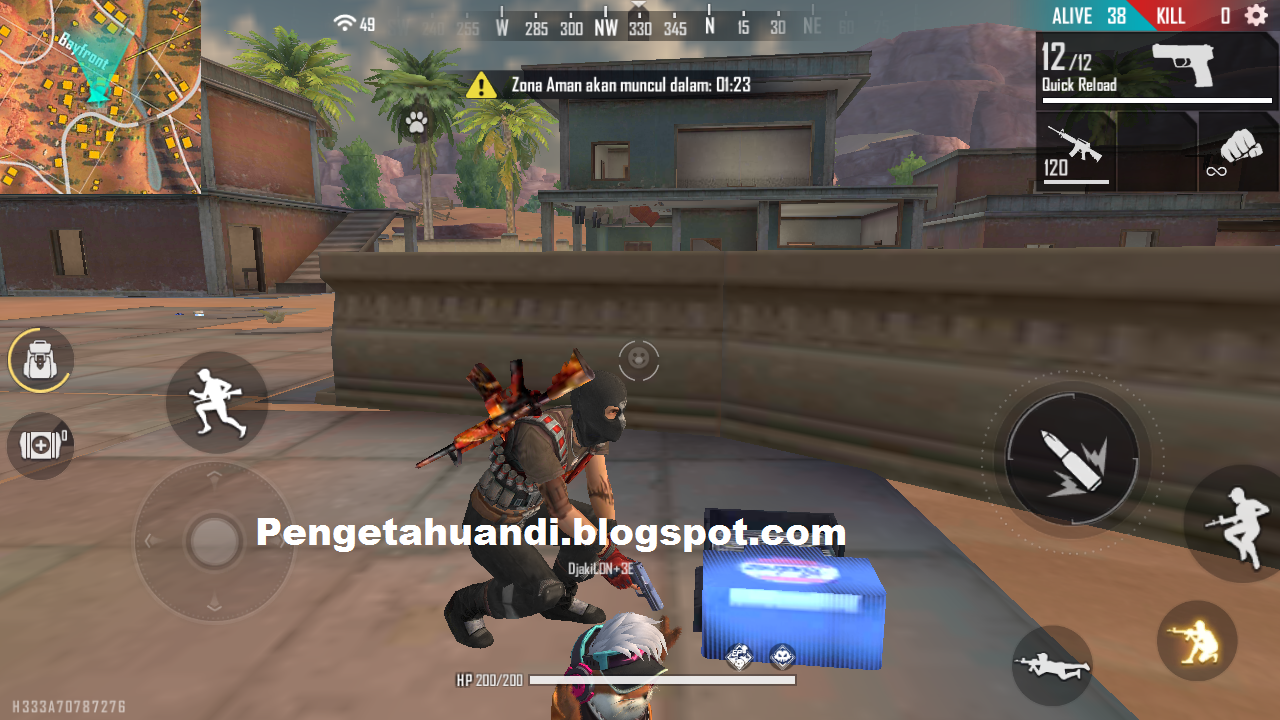 Lokasi Toolbox Upgrade Vest Armor Map Kalahari Free Fire