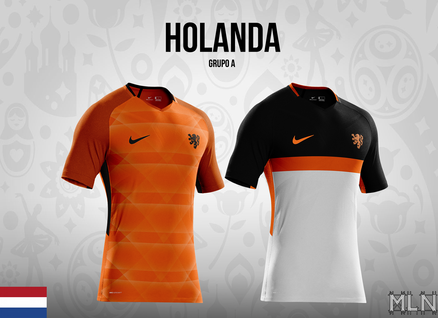 Designer cria novas camisas para seleções da Europa inspiradas na Nike