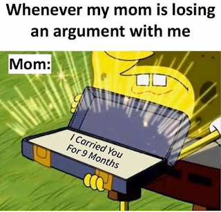 Arguments with Mom, Spongebob Meme 